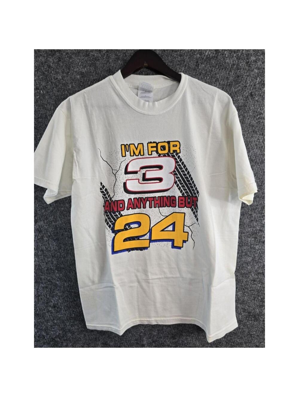 Vintage 90s Dale Earnhardt "I'm For 3 & Anything But 24" Shirt Men’s Size Large